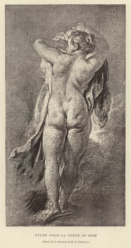 Studie for Venus i badet av Francois (after) Boucher