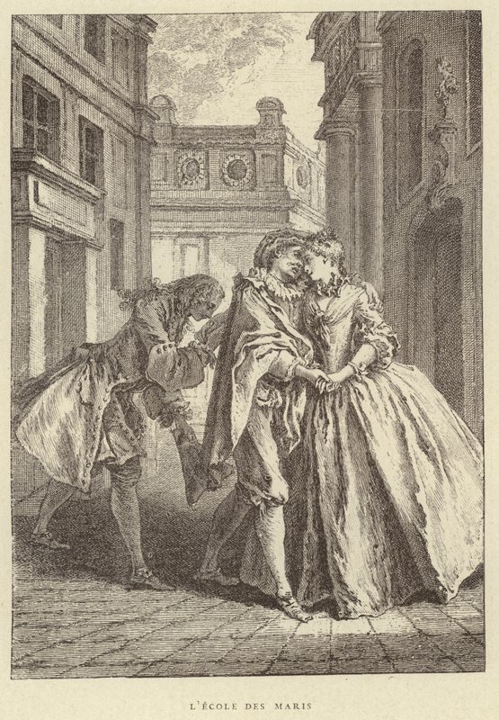 The School of Husbands (gravering) av Francois (after) Boucher