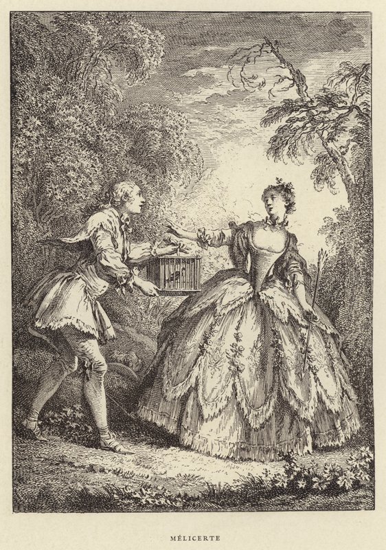 Melicerte (gravering) av Francois (after) Boucher