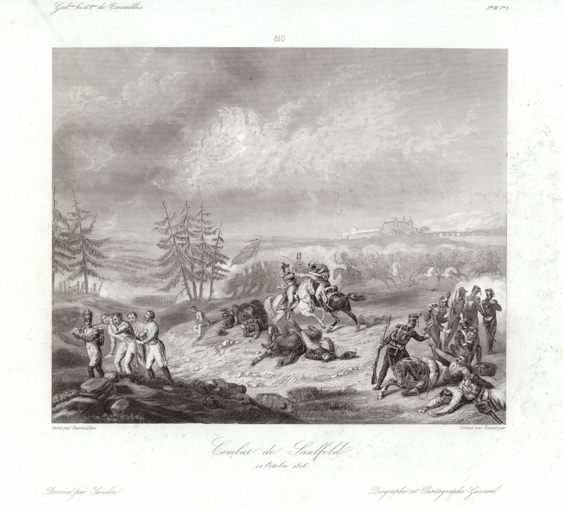 Combat de Saalfeld av Francois Augustin Desmoulins