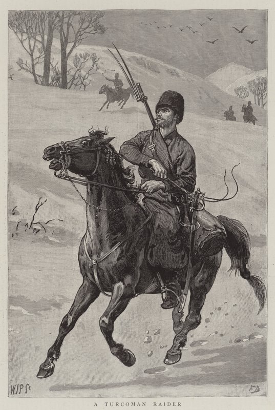 En Turcoman Raider av Frank Dadd