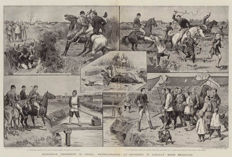 Europeiske innbyggere i Kina, Paper-Chasing i Shanghai er lokalt mye mislikt av Frank Dadd