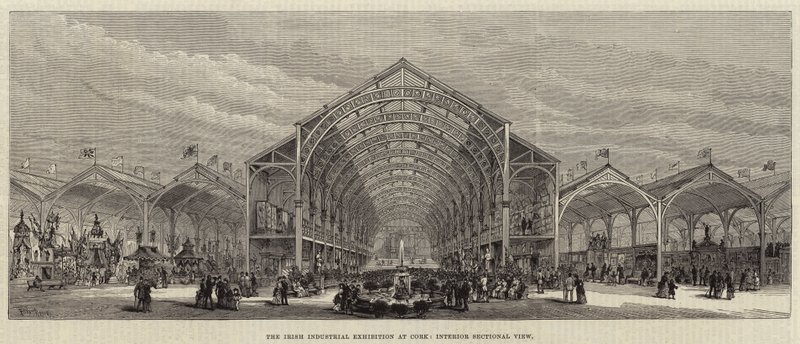 Den irske industriutstillingen på Cork, Interiør Sectional View av Frank Watkins
