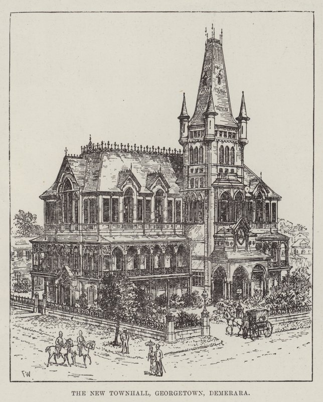 Det nye rådhuset, Georgetown, Demerara av Frank Watkins
