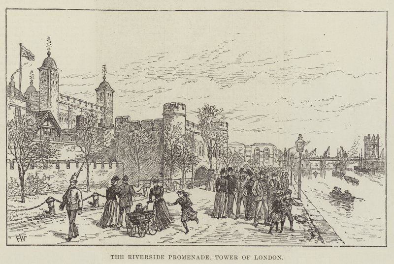 The Riverside Promenade, Tower of London av Frank Watkins