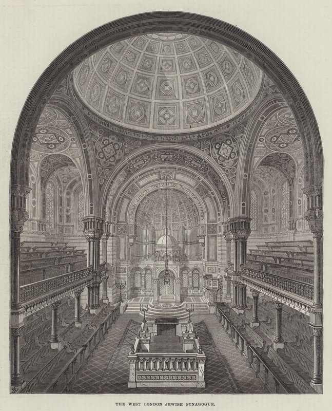 Den jødiske synagogen i West London av Frank Watkins
