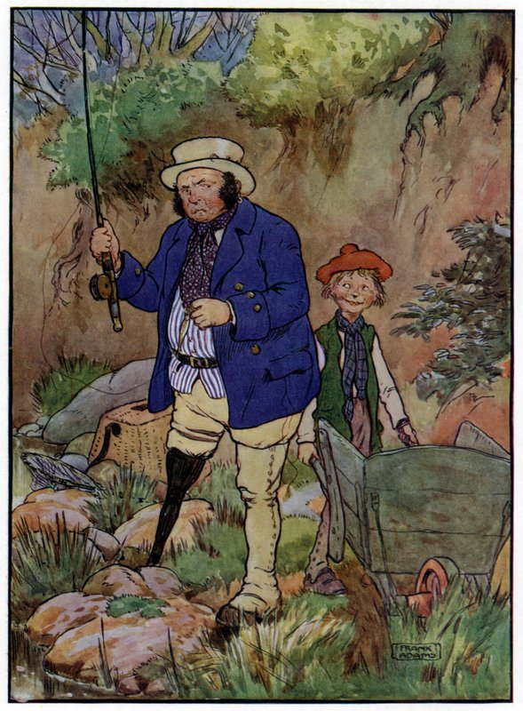 Three Jolly Fishermen (farge litho) av Frank Adams