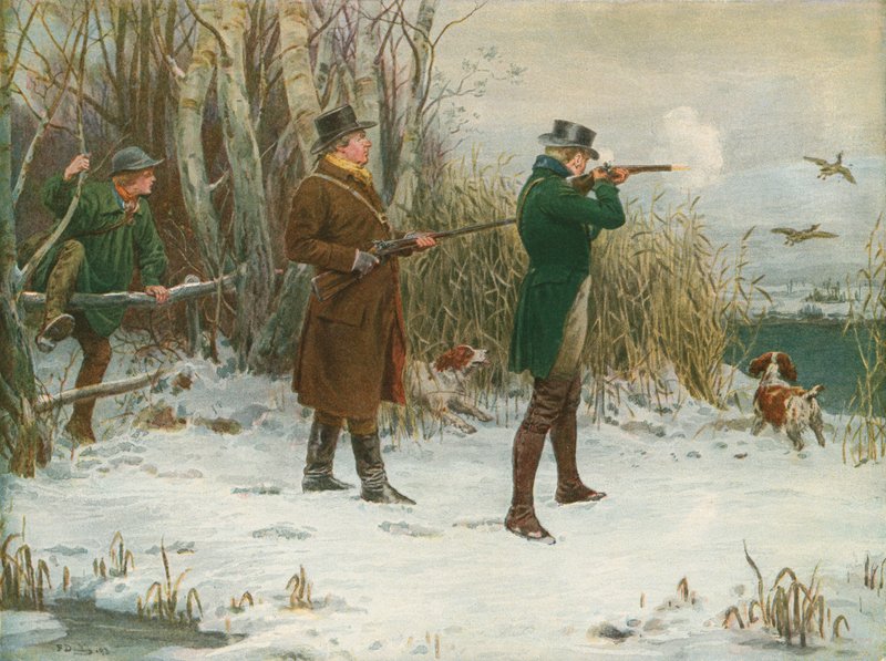 Villand-skyting ved juletider av Frank Dadd