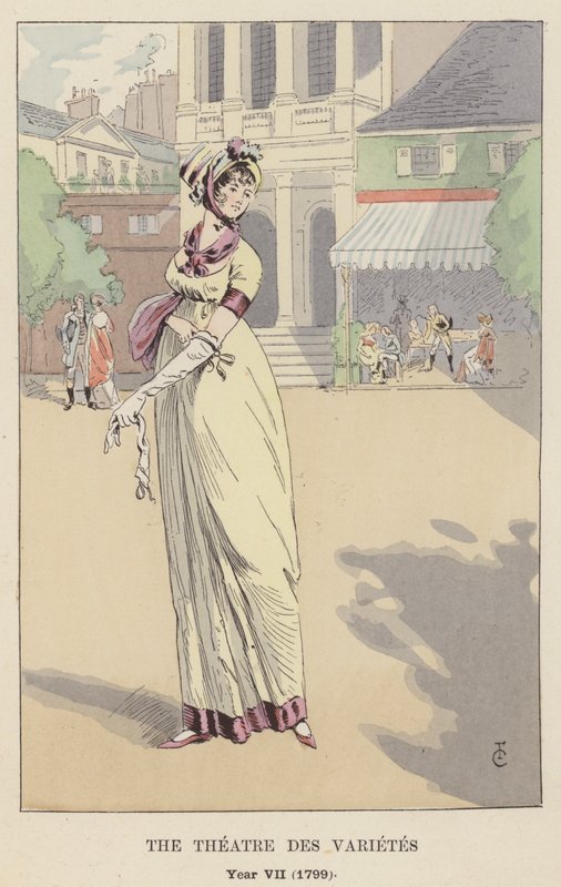 The Theatre des Varietes, år VII, 1799 av François Courboin