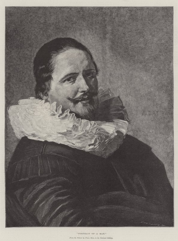 Portrett av en mann av Frans Hals