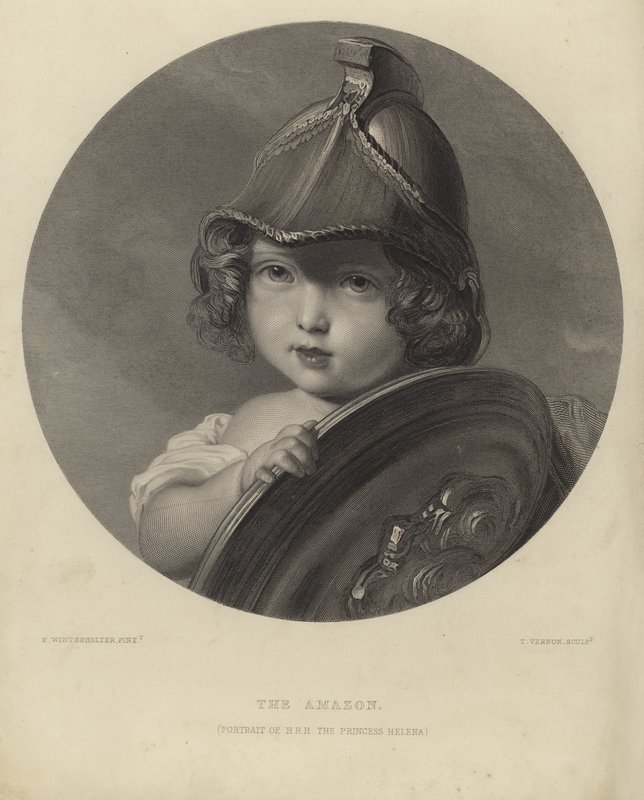 Prinsesse Helena som Amazonas av Franz Xaver Winterhalter