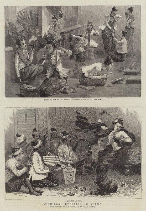 Med Lord Dufferin i Burma av Frederic Villiers