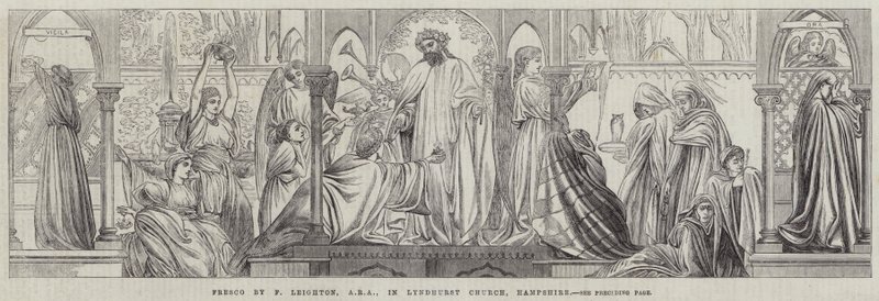 Fresco i Lyndhurst Church, Hampshire av Frederic Leighton