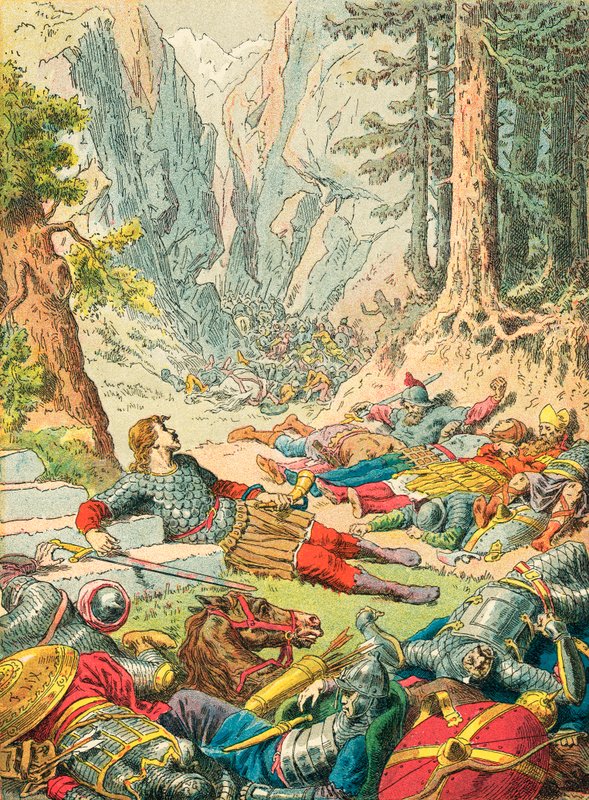 Roland på Roncevaux av Frederic Theodore Lix