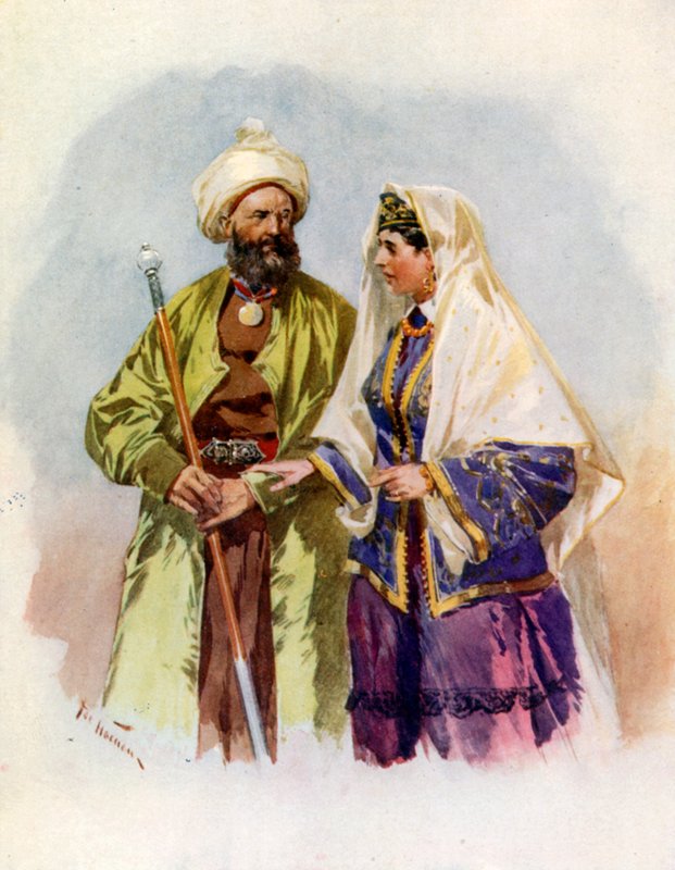 En turcoman og hans kone av Frederic de Haenen