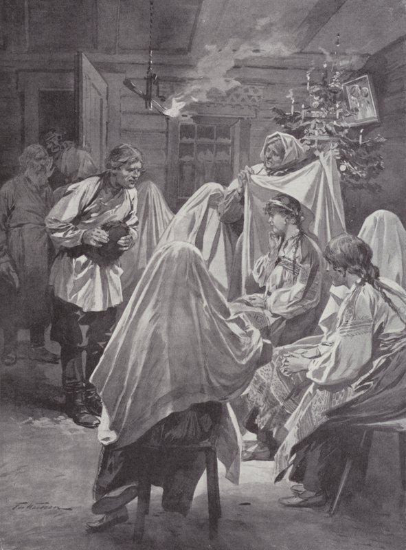 Bride-Choosing på julaften av Frederic de Haenen