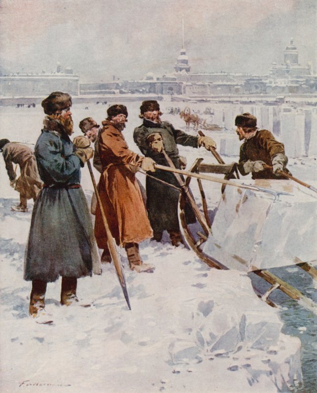 Isskjæring på Neva av Frederic de Haenen