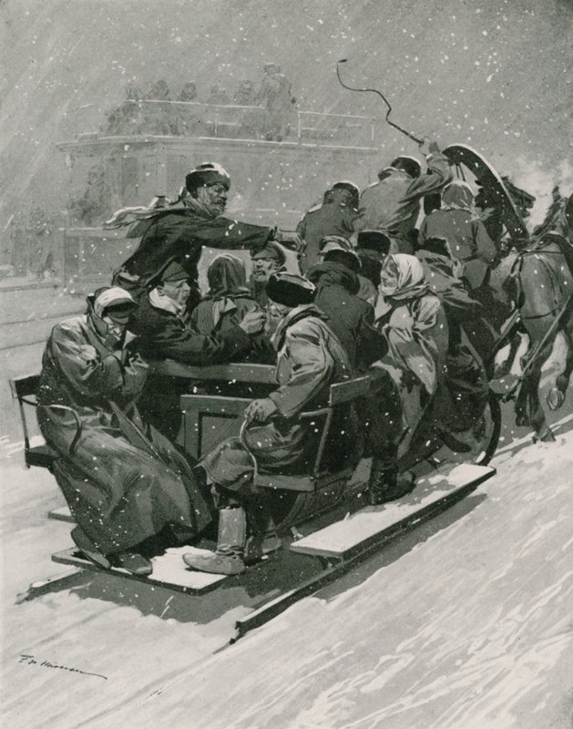 Offentlig slede, Halfpenny Fare av Frederic de Haenen