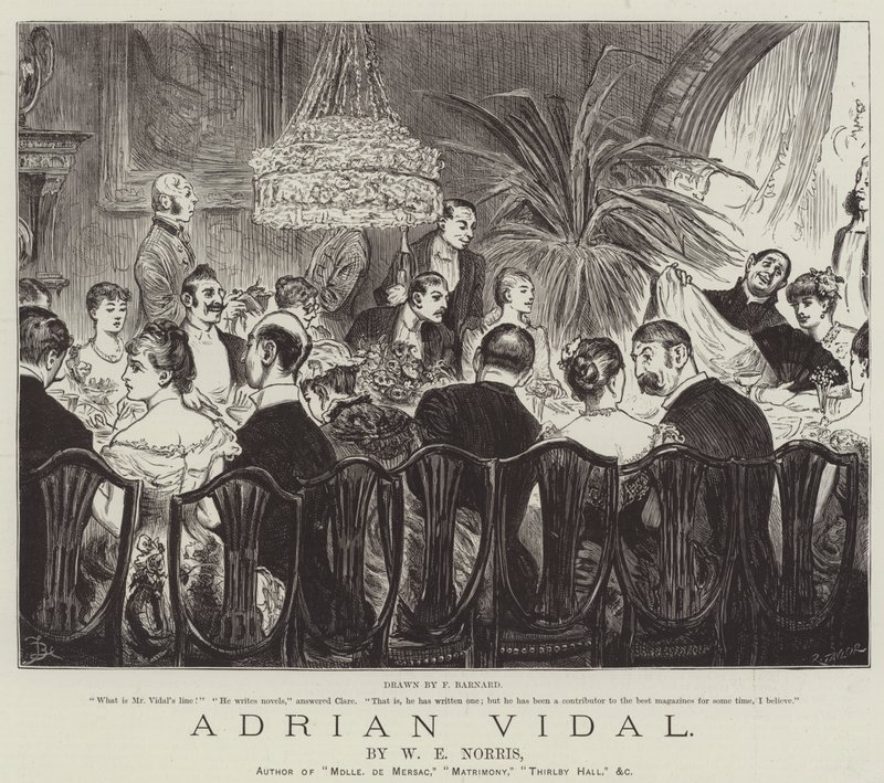 Adrian Vidal, av W E Norris av Frederick Barnard