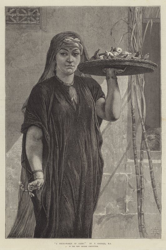 En frukt-kvinne fra Kairo av Frederick Goodall