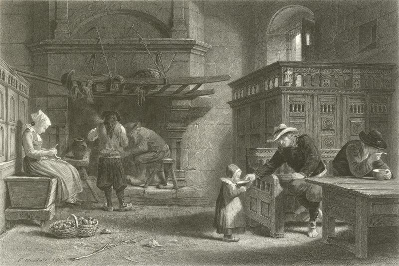 The Homely Meal, Bretagne av Frederick Goodall