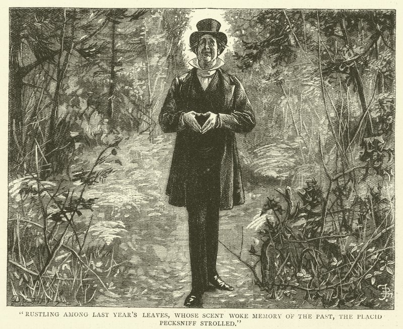 Illustrasjon for Martin Chuzzlewit av Frederick L. Bernard