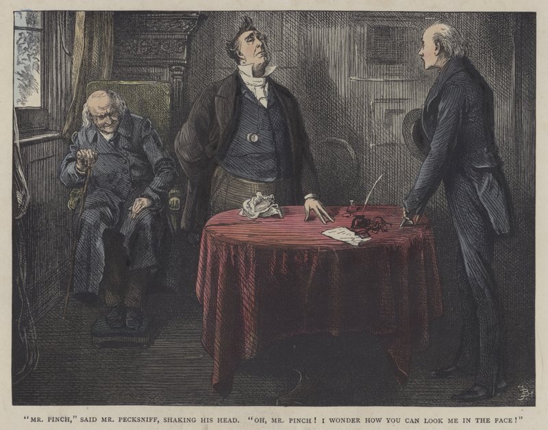 Illustrasjon for Martin Chuzzlewit av Frederick L. Bernard