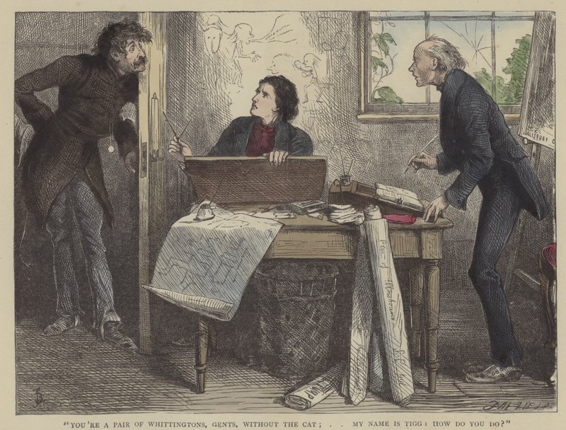 Illustrasjon for Martin Chuzzlewit av Frederick L. Bernard