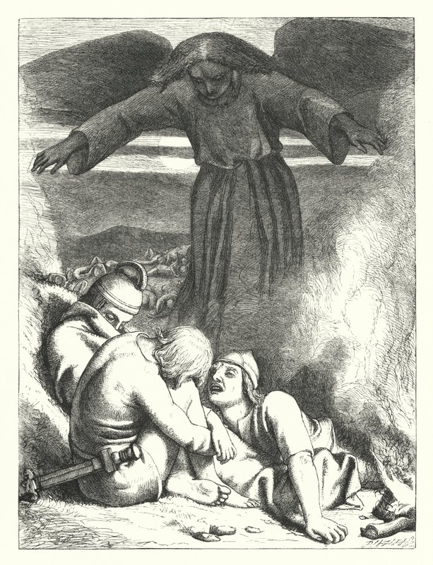 Ødeleggelsen av Sanherib (gravering) av Frederick Richard Pickersgill