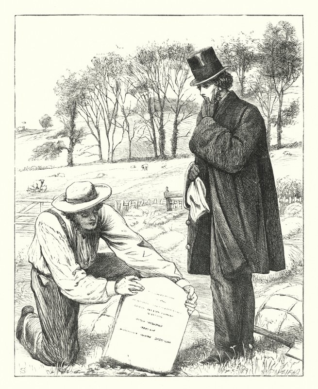 En fars klagesang (gravering) av Frederick Smallfield