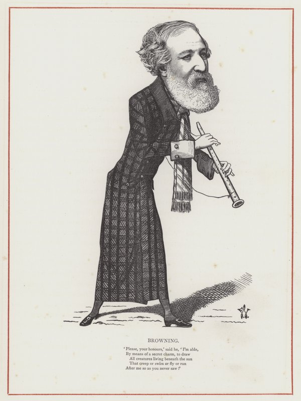 Robert Browning av Frederick Waddy