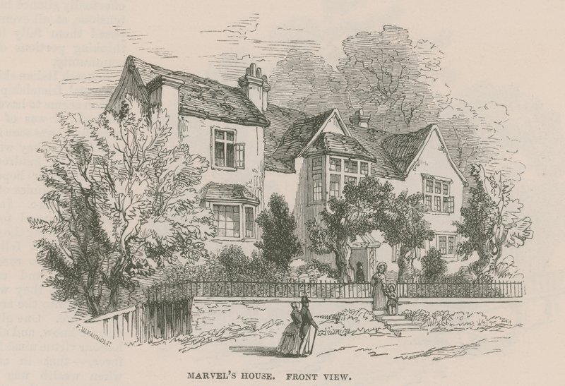 Andrew Marvels hus, Highgate, London av Frederick William Fairholt