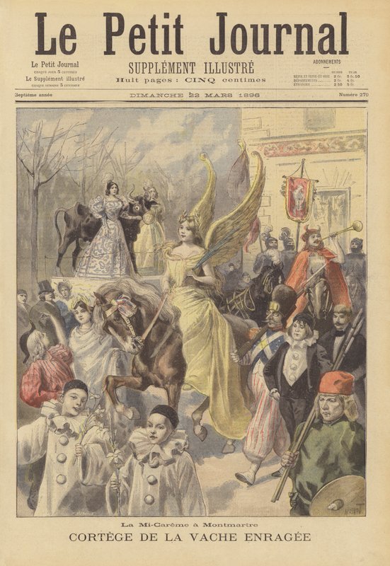 Midt-faste torsdag i Montmartre av French School