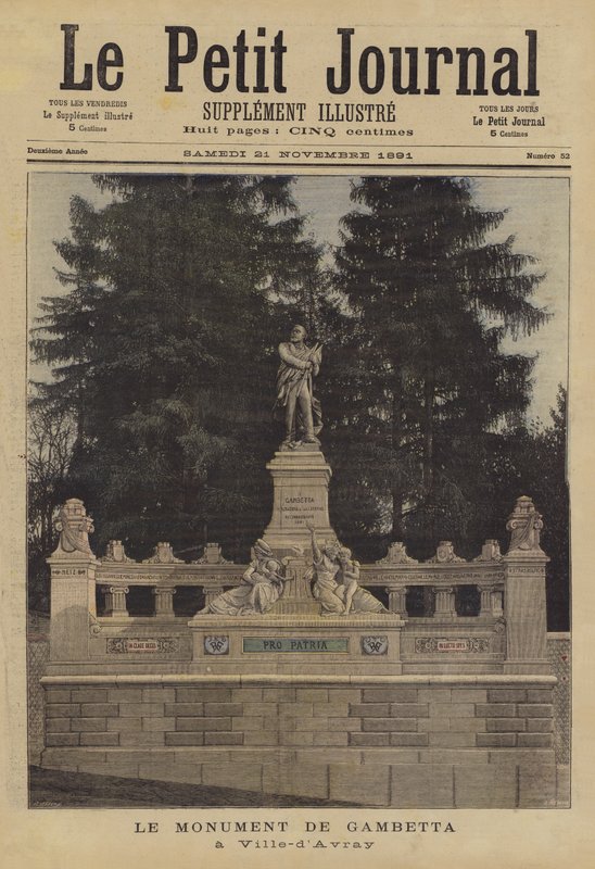 Monument til Leon Gambetta ved Ville d
