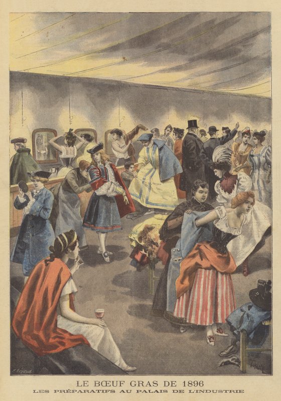 Procession of the Fatted Ox i Paris, 1896 av French School