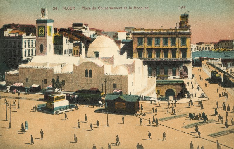 Alger, Algerie, Regjeringsplassen, moskeen av French Photographer