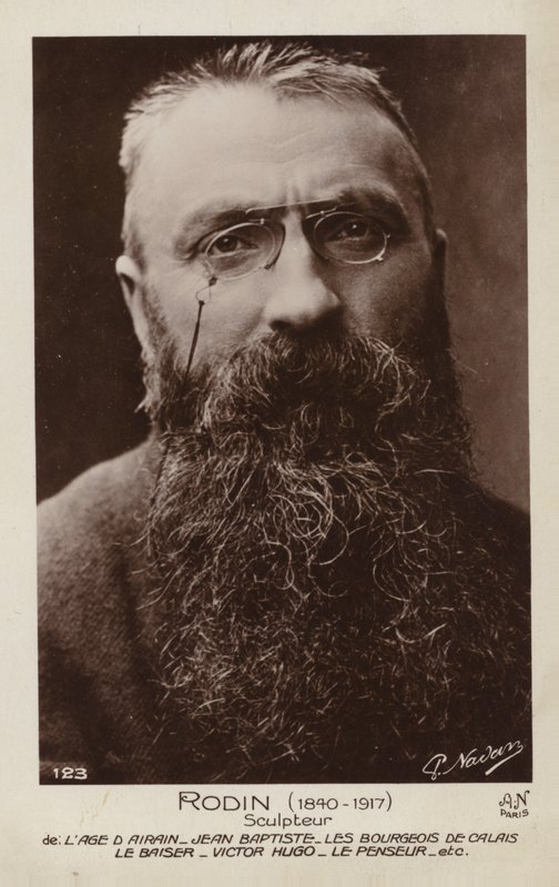 Auguste Rodin , fransk billedhugger av French Photographer