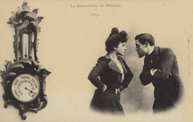 Barometer for et forhold, storm av French Photographer