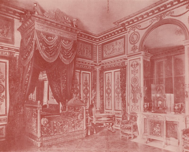 Sengerom til Napoleon I (s/hvitt bilde) av French Photographer