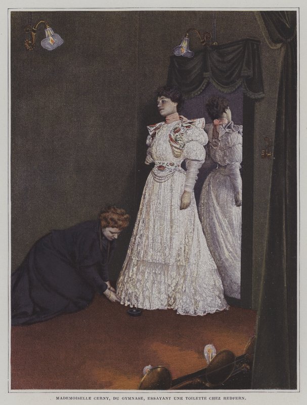Berthe Cerny , fransk skuespillerinne (fargebilde) av French Photographer