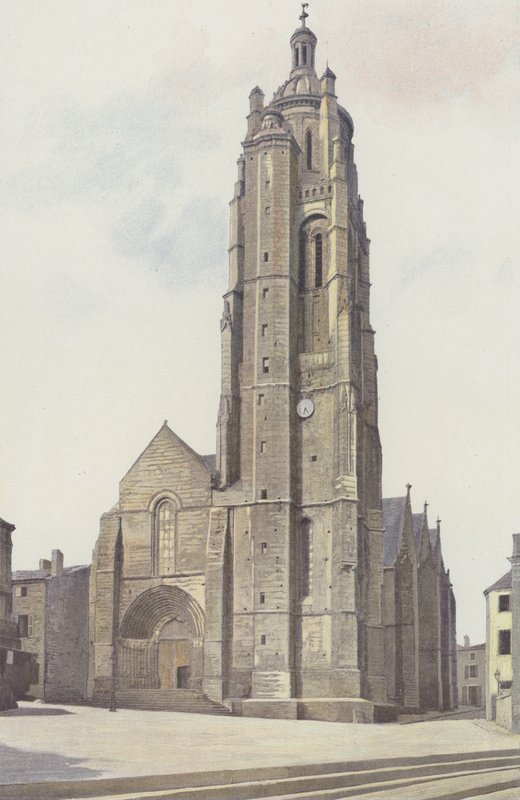 Bressuire, kirke, ensemble S O av French Photographer