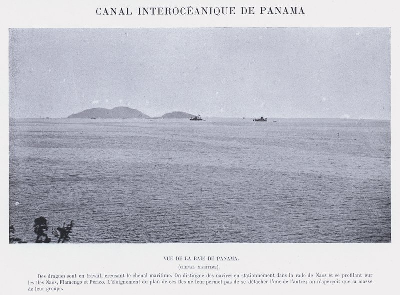 Canal Interoceanico De Panama (s/hvitt bilde) av French Photographer