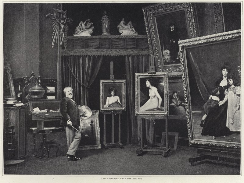 Carolus-Duran i verkstedet hans av French Photographer