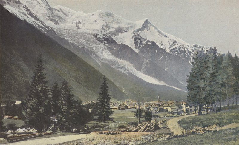 Chamonix, generell visning av French Photographer