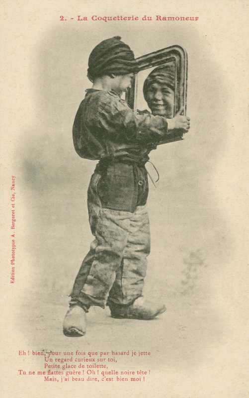 Skorsteinsfeier (s/hvitt bilde) av French Photographer