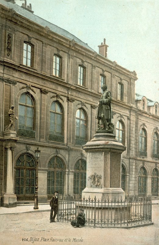 Dijon, Frankrike, Place Rameau, museet av French Photographer