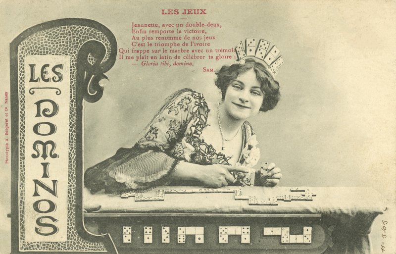 Domino (s/hvitt bilde) av French Photographer