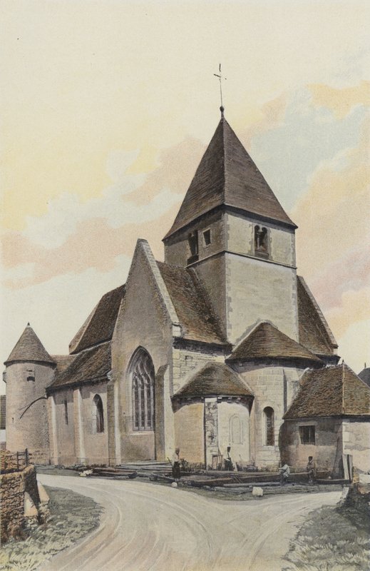 Druyes, Church, Together S E av French Photographer