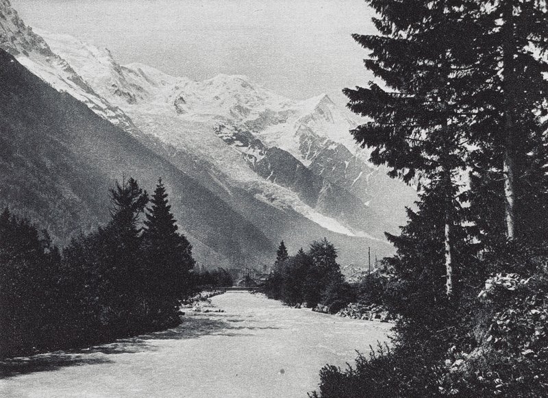 Environs de Chamonix (s/hvitt bilde) av French Photographer