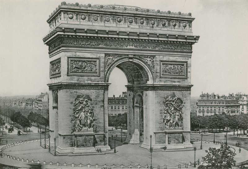 LArc de Triomphe, Triumfbuen (fotogravyr) av French Photographer